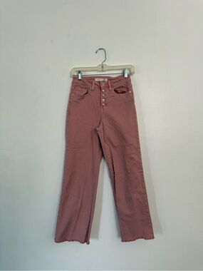 Altar'd State High-Rise Dusty Rose Straight-Leg Jeans